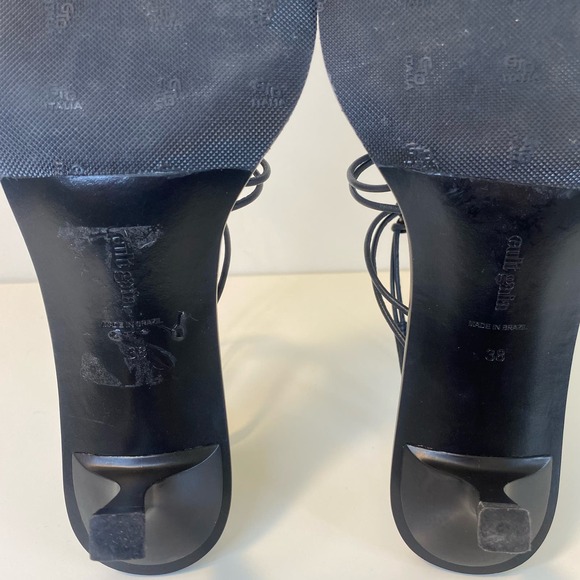 Cult Gaia  Ziba Kitten Heel Sandals heel black 38 8 tortoiseshell - Picture 8 of 9
